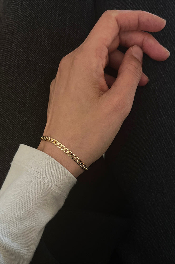 Panzer bracelet 14k gold