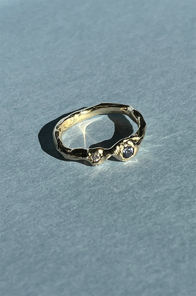 Tanzanite Diamond Ring