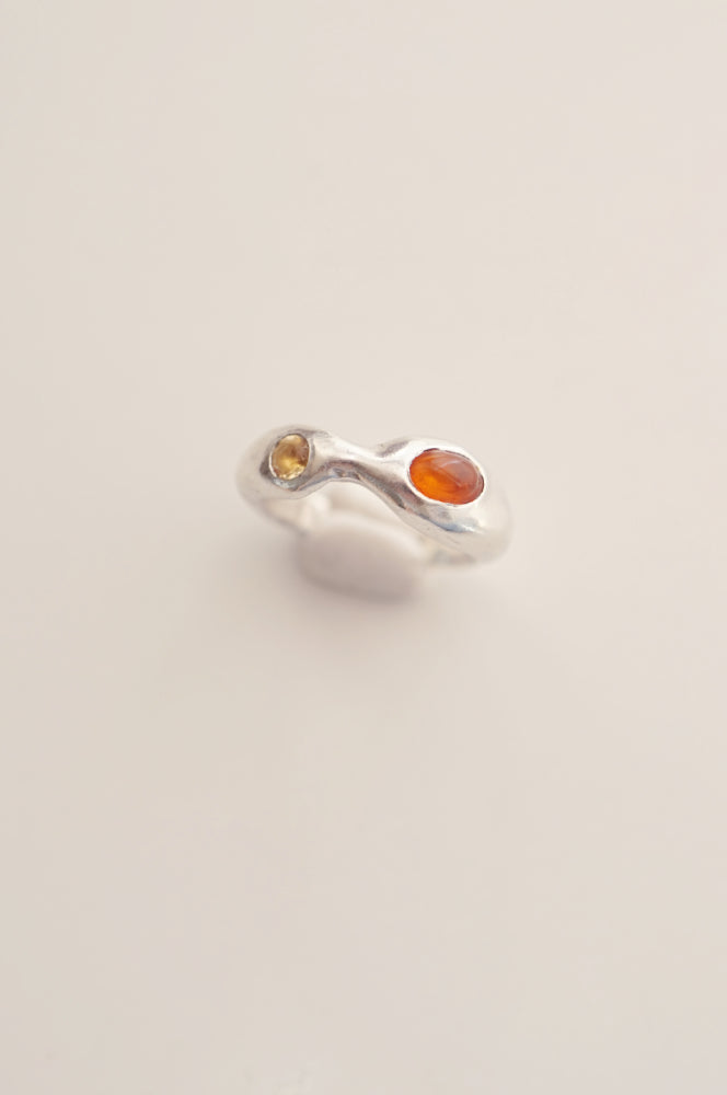 Amber Citrine Ring