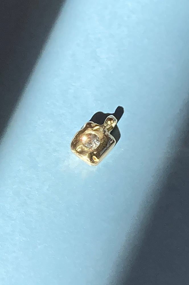 9k Salt & Pepper Diamond Pendant