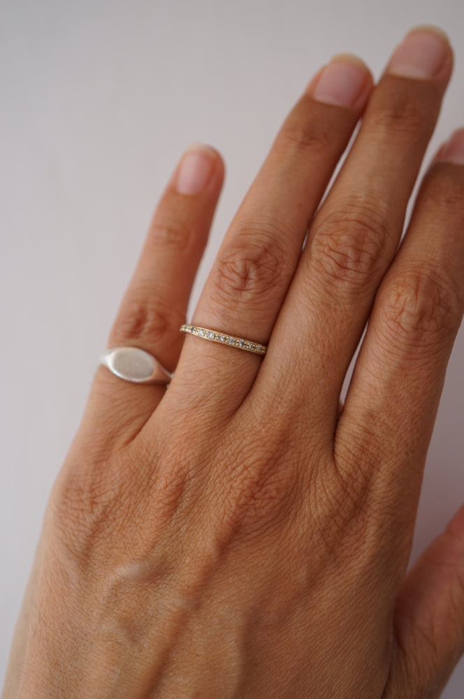 Oval Pinky Ring
